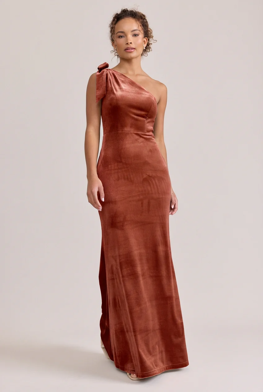 Rowan Velvet Dress | Made To Order - Image 25