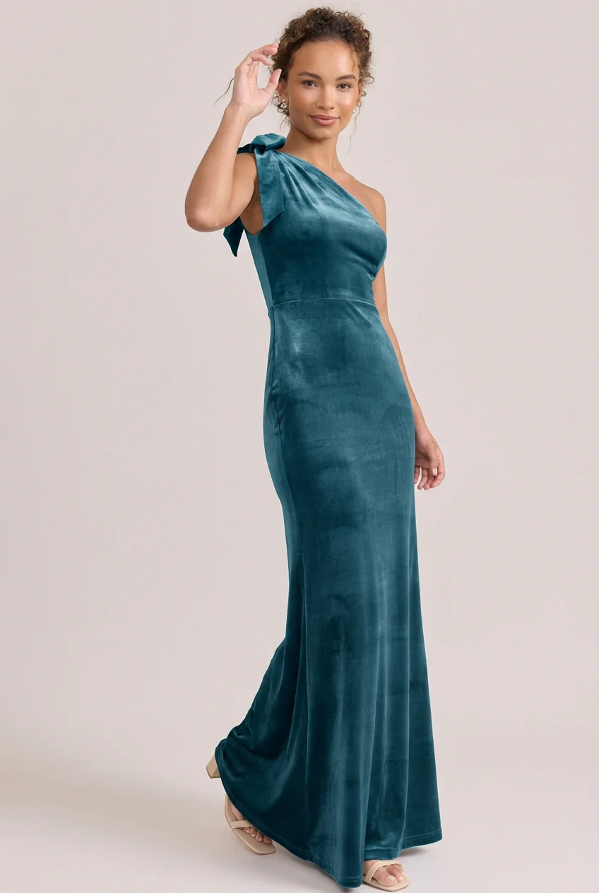 Rowan Velvet Dress | Made To Order - Image 36