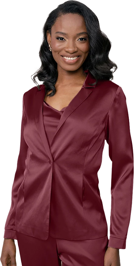 Ruby Satin Jacket | Made To Order - Image 16