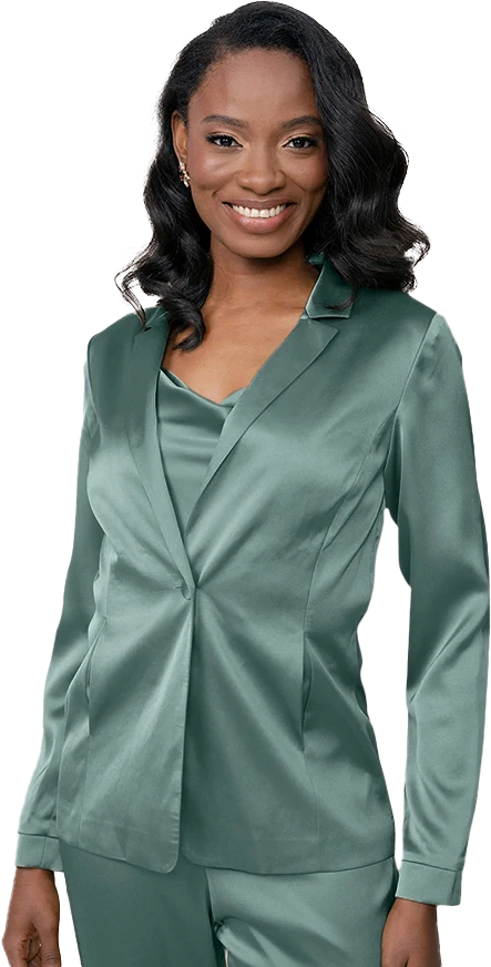 Ruby Satin Jacket | Made To Order - Image 46