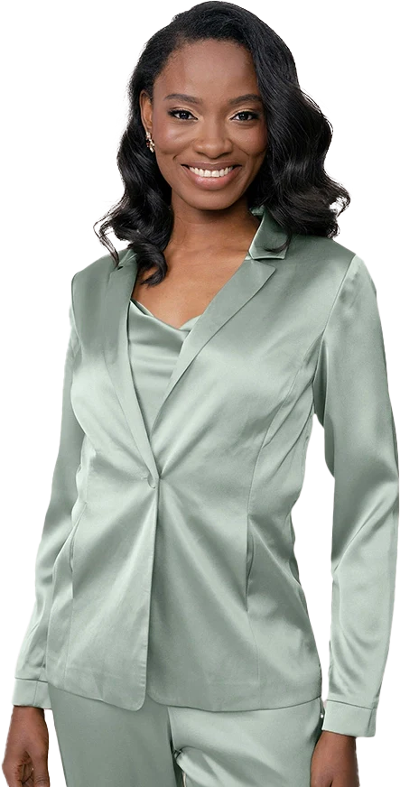 Ruby Satin Jacket | Made To Order - Image 49