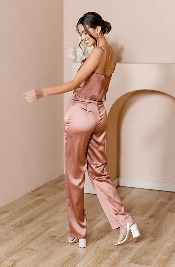 Ruby Satin Pants | Made To Order - Image 3