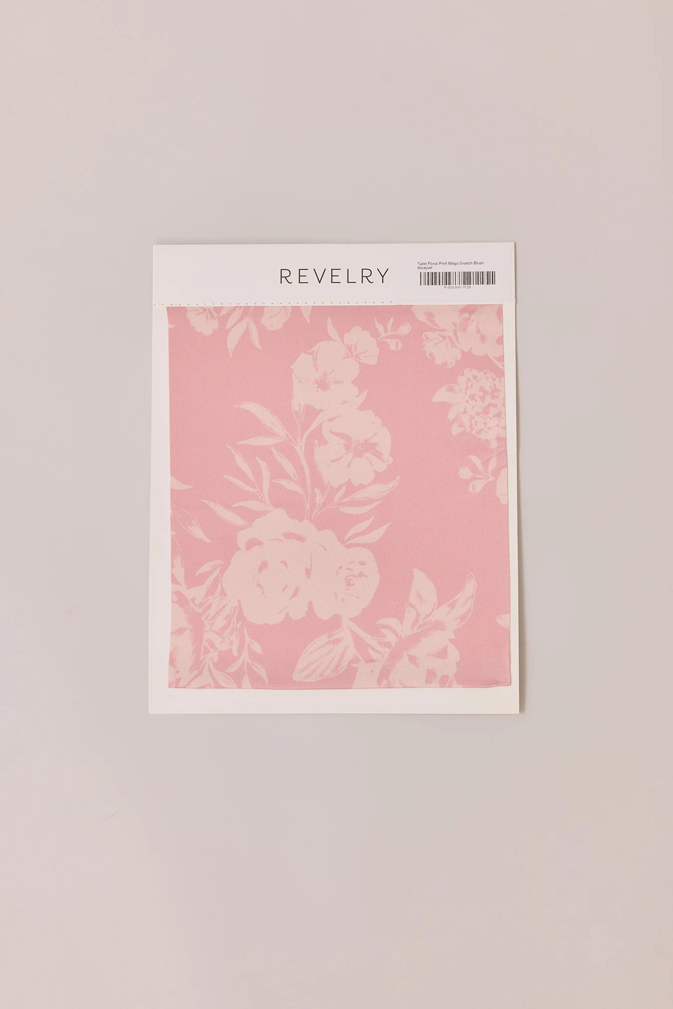 Satin Floral Print Mega Swatch | Ready To Ship | Blush Bouquet
