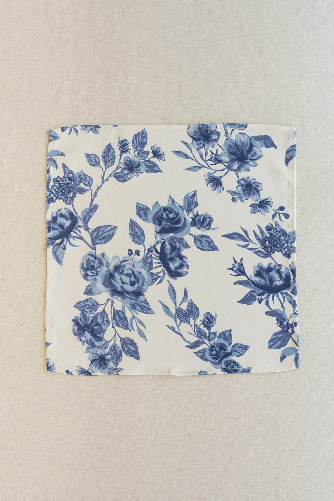 Satin Floral Print Pocket Square | Ready To Ship