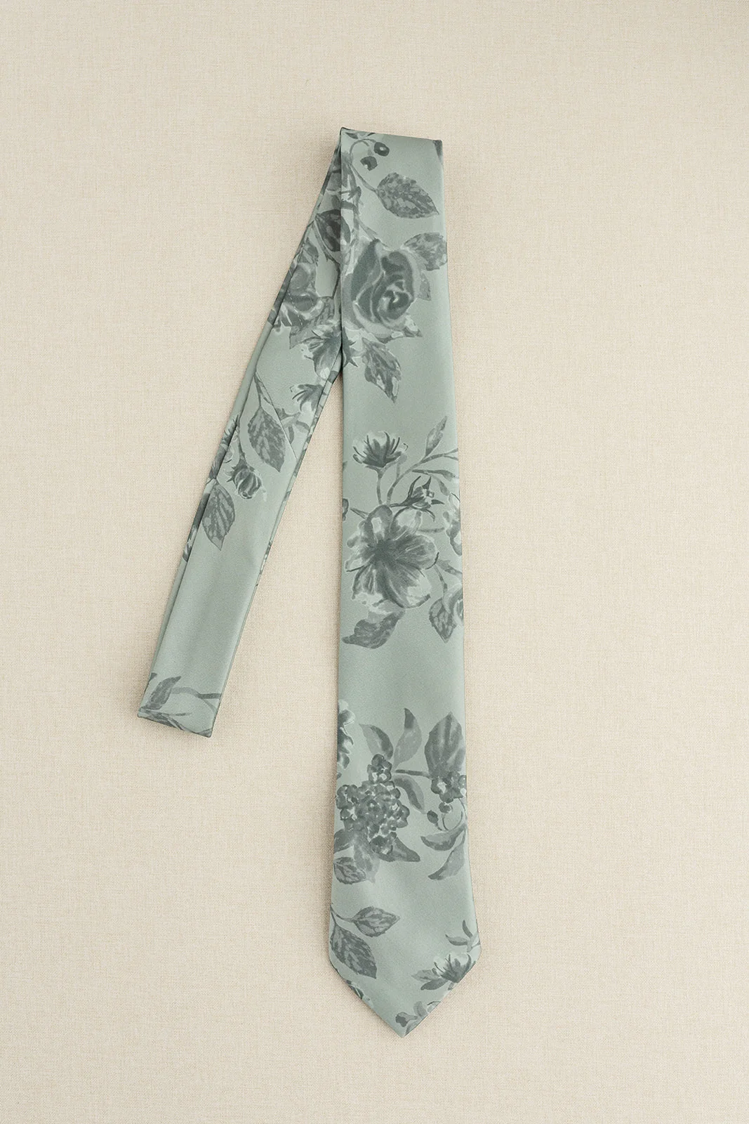 Satin Floral Print Tie | Made To Order - Image 11