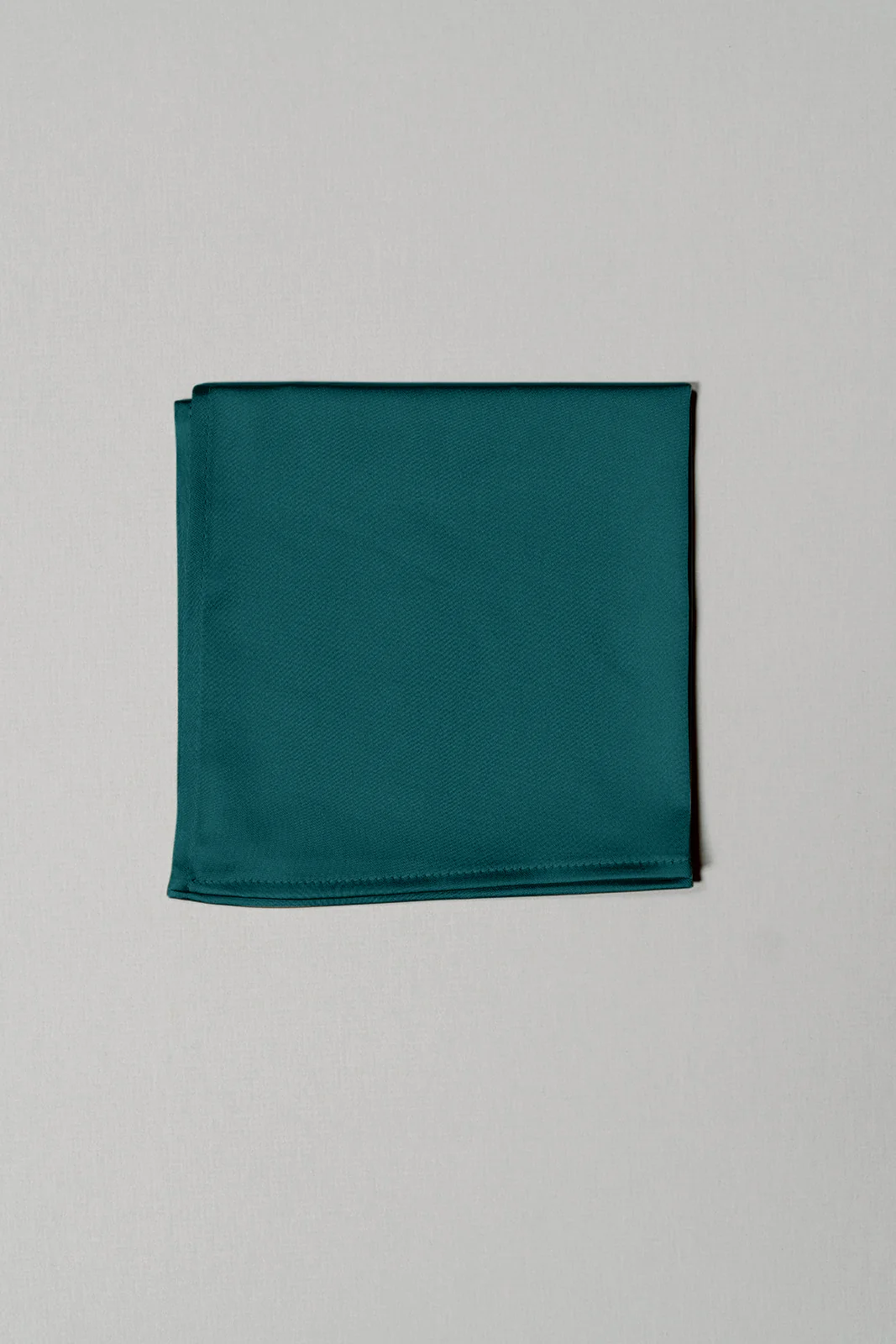 Satin Pocket Square | Ready To Ship | Classic Emerald