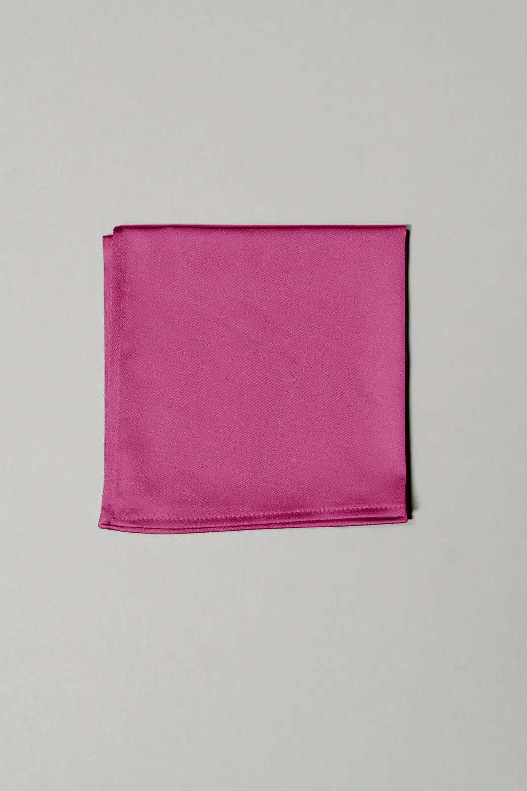 Satin Pocket Square | Ready To Ship | Fuchsia