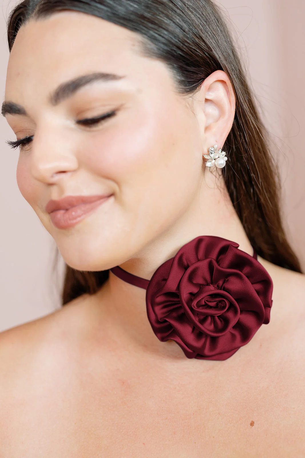 Satin Rose Neck Tie | Made To Order - Image 11