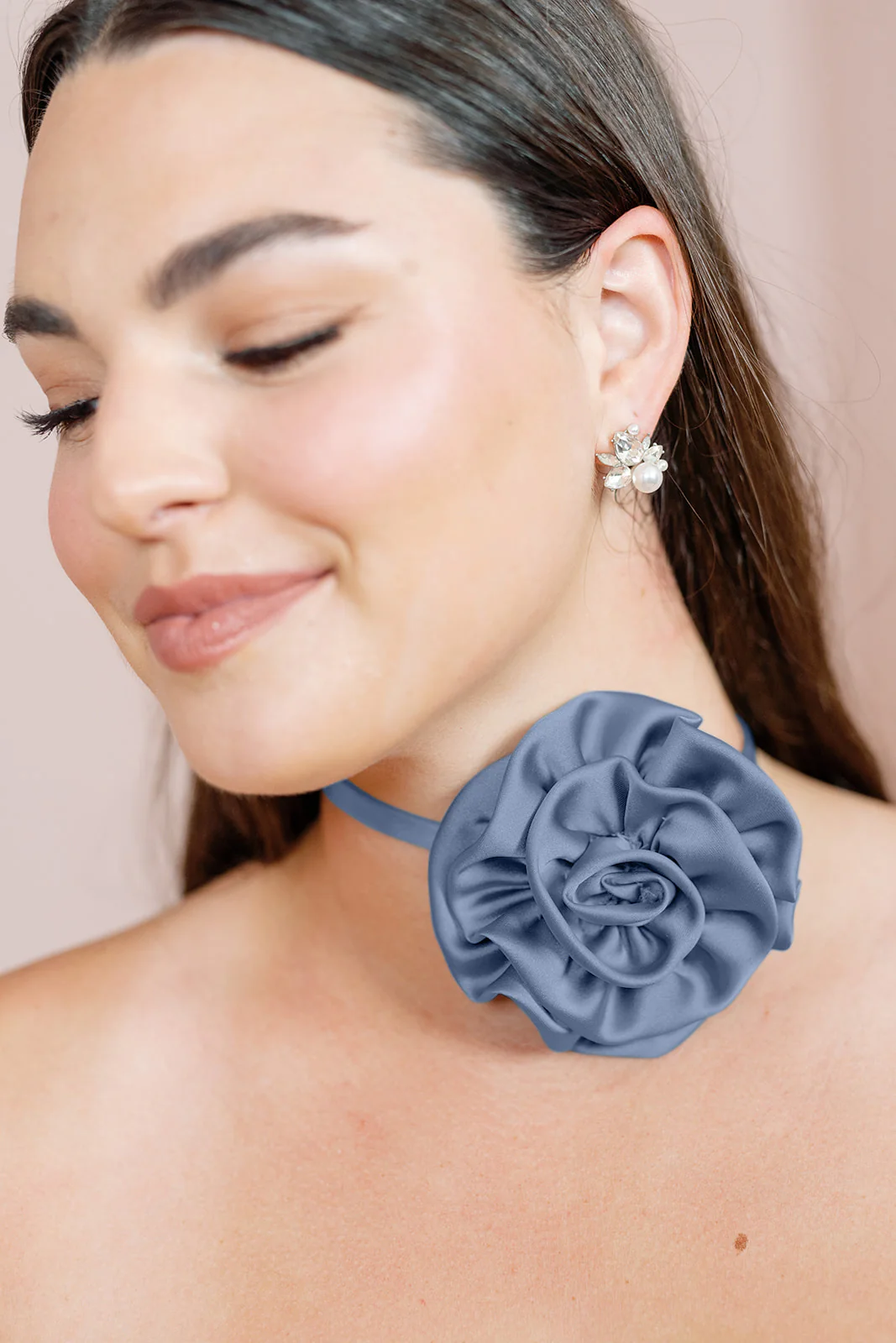 Satin Rose Neck Tie | Made To Order - Image 12