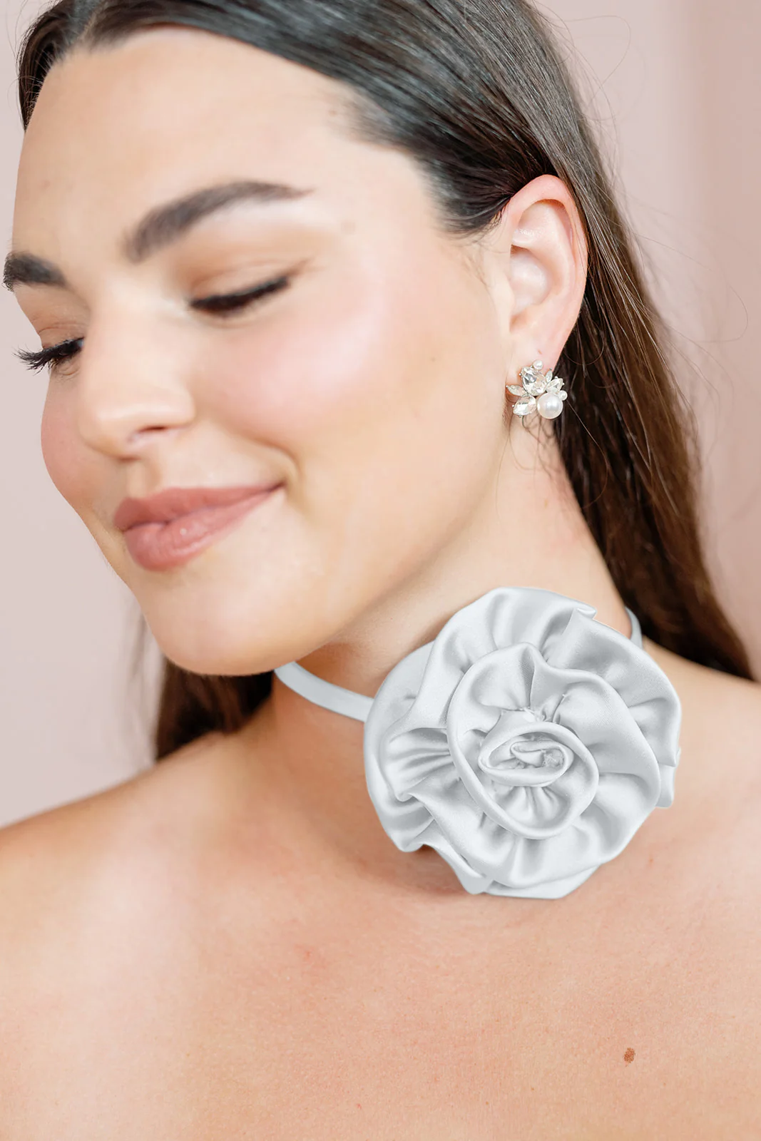 Satin Rose Neck Tie | Made To Order - Image 17