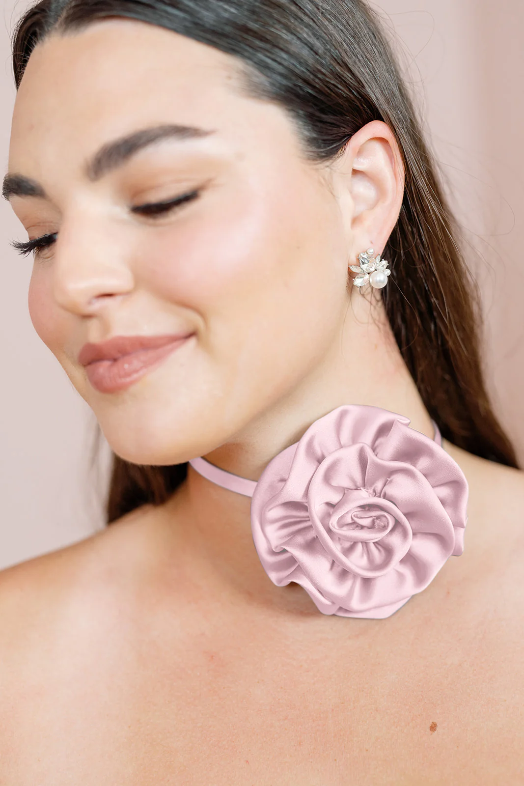 Satin Rose Neck Tie | Made To Order - Image 22