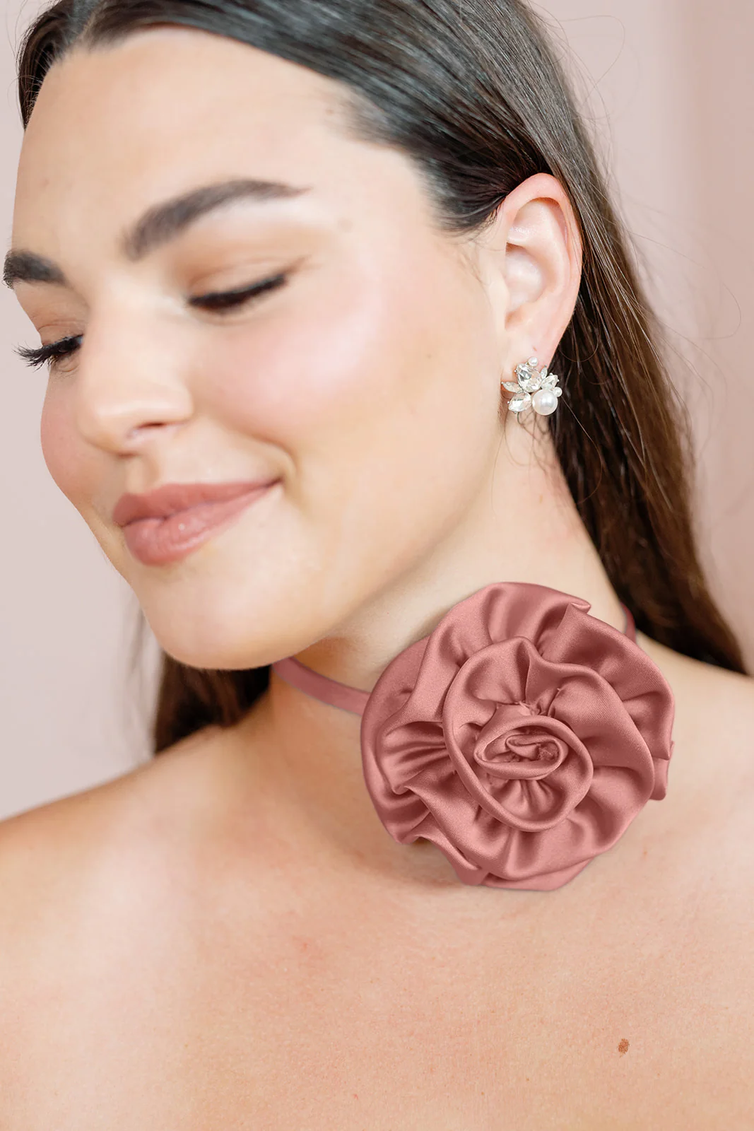 Satin Rose Neck Tie | Made To Order - Image 26