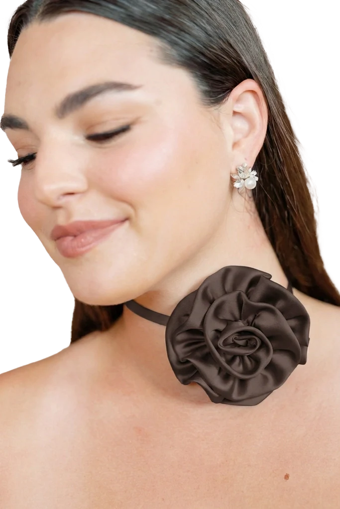 Satin Rose Neck Tie | Made To Order - Image 63
