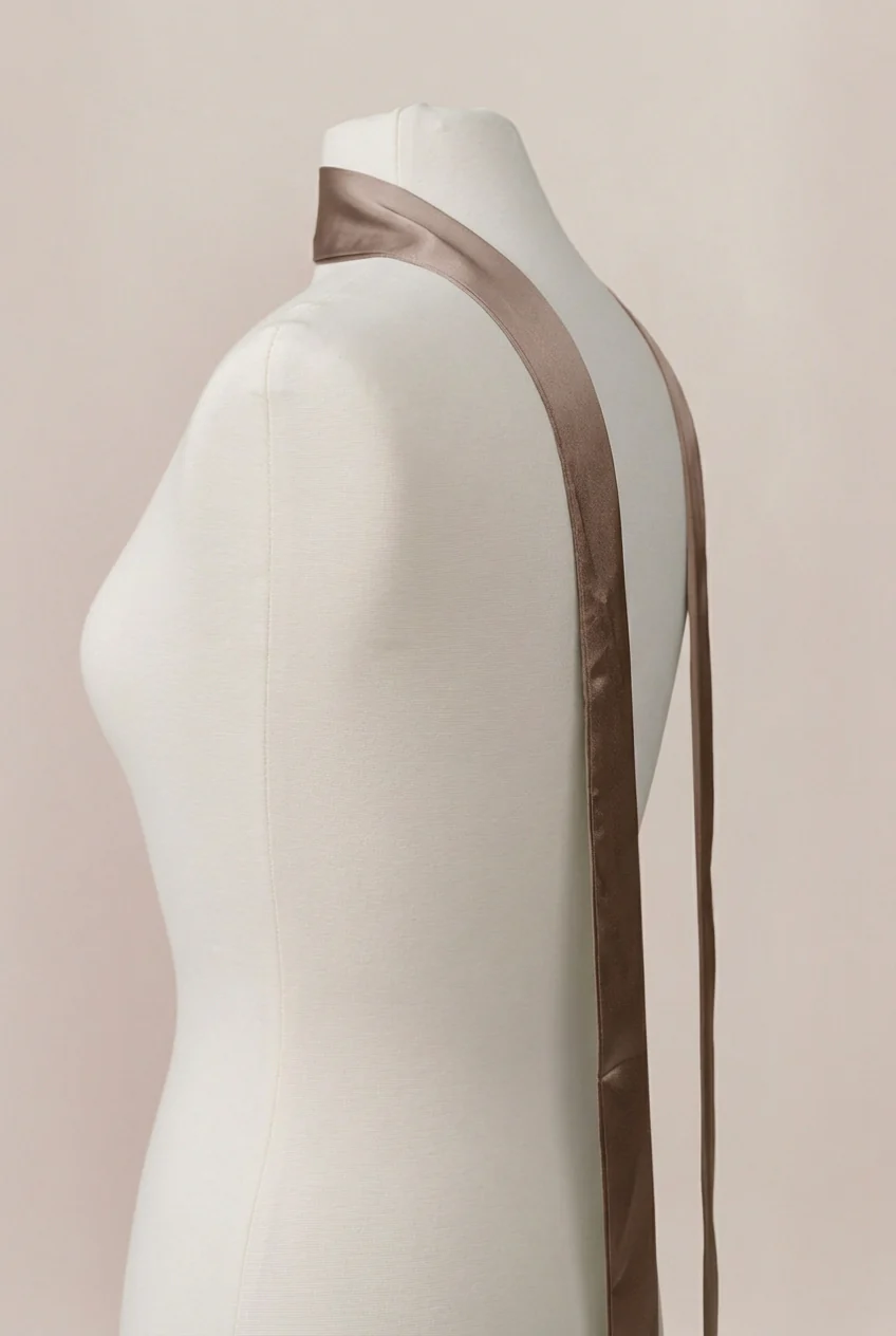 Satin Skinny Scarf | Made To Order - Image 78