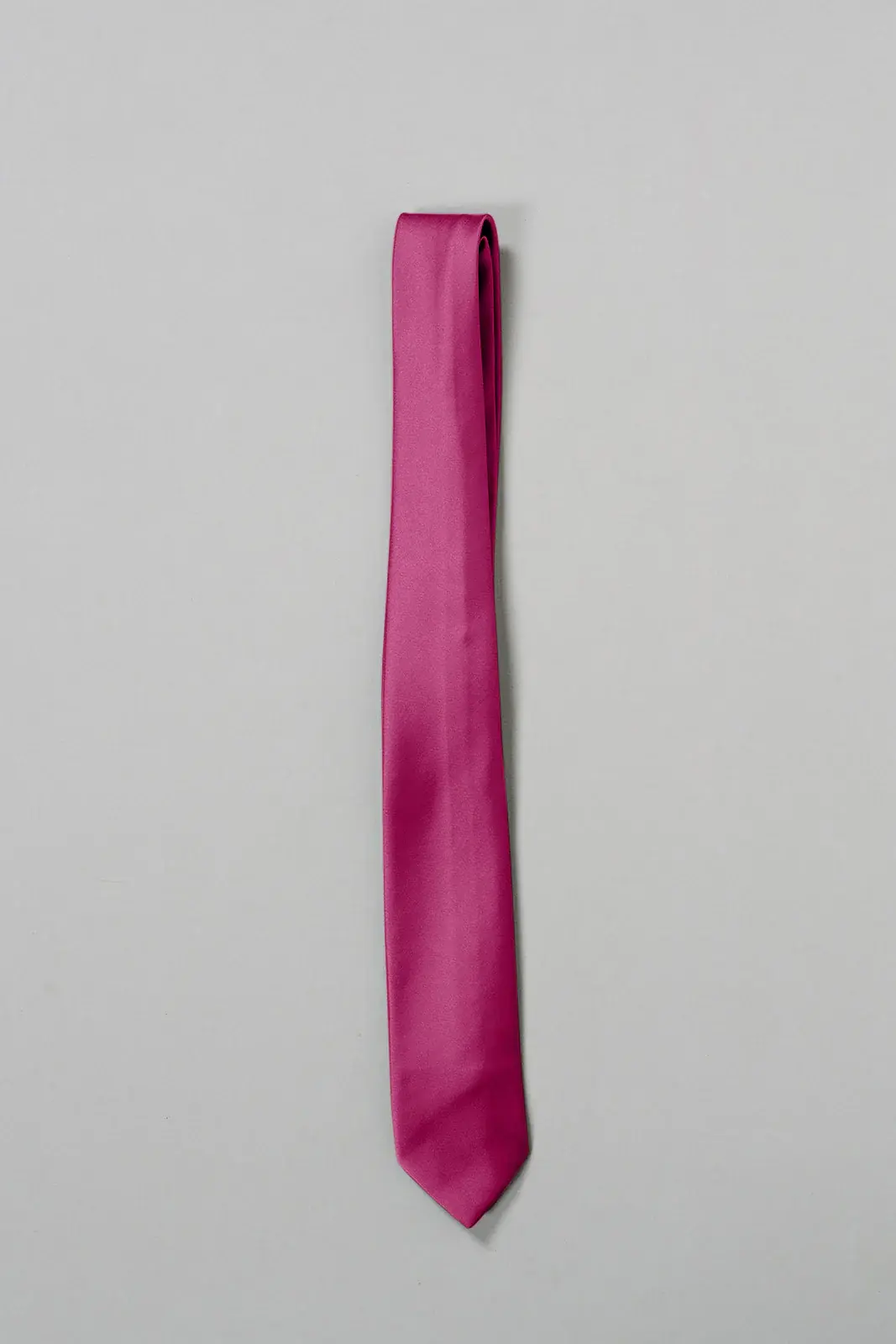 Satin Tie | Ready To Ship | Fuchsia
