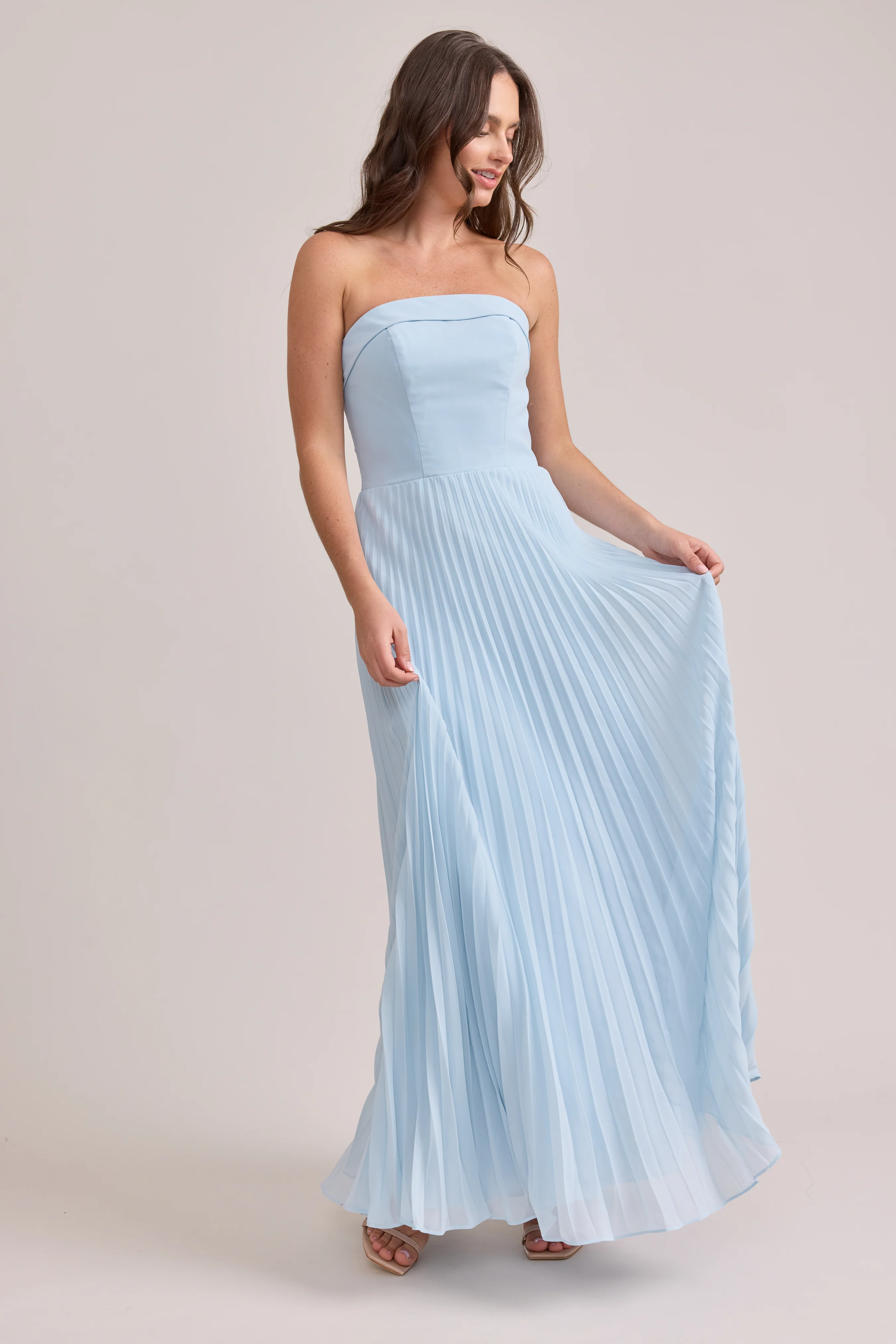 Saylor Chiffon Pleated Dress | Made To Order