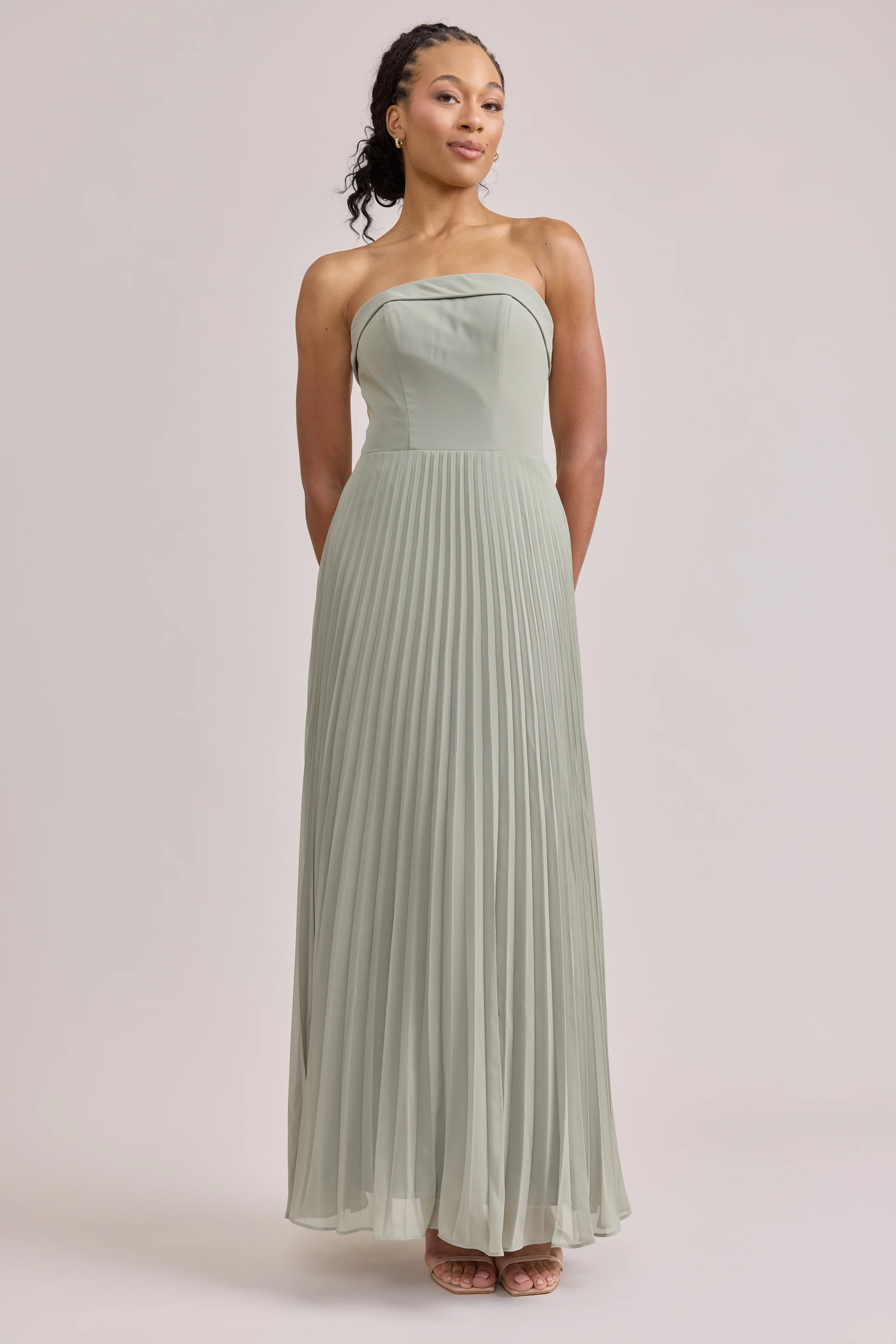 Saylor Chiffon Pleated Dress | Made To Order - Image 126