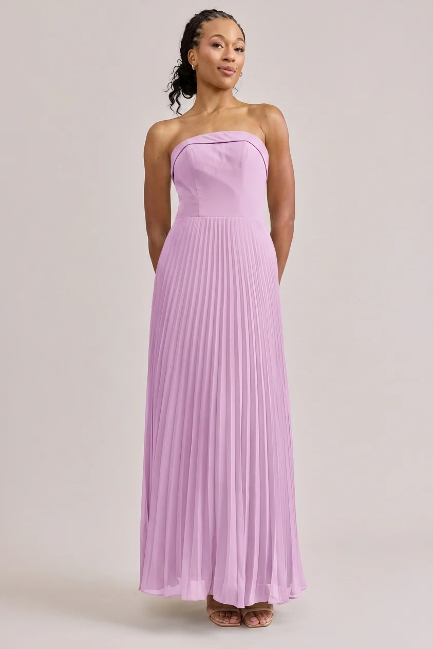 Saylor Chiffon Pleated Dress | Made To Order - Image 172