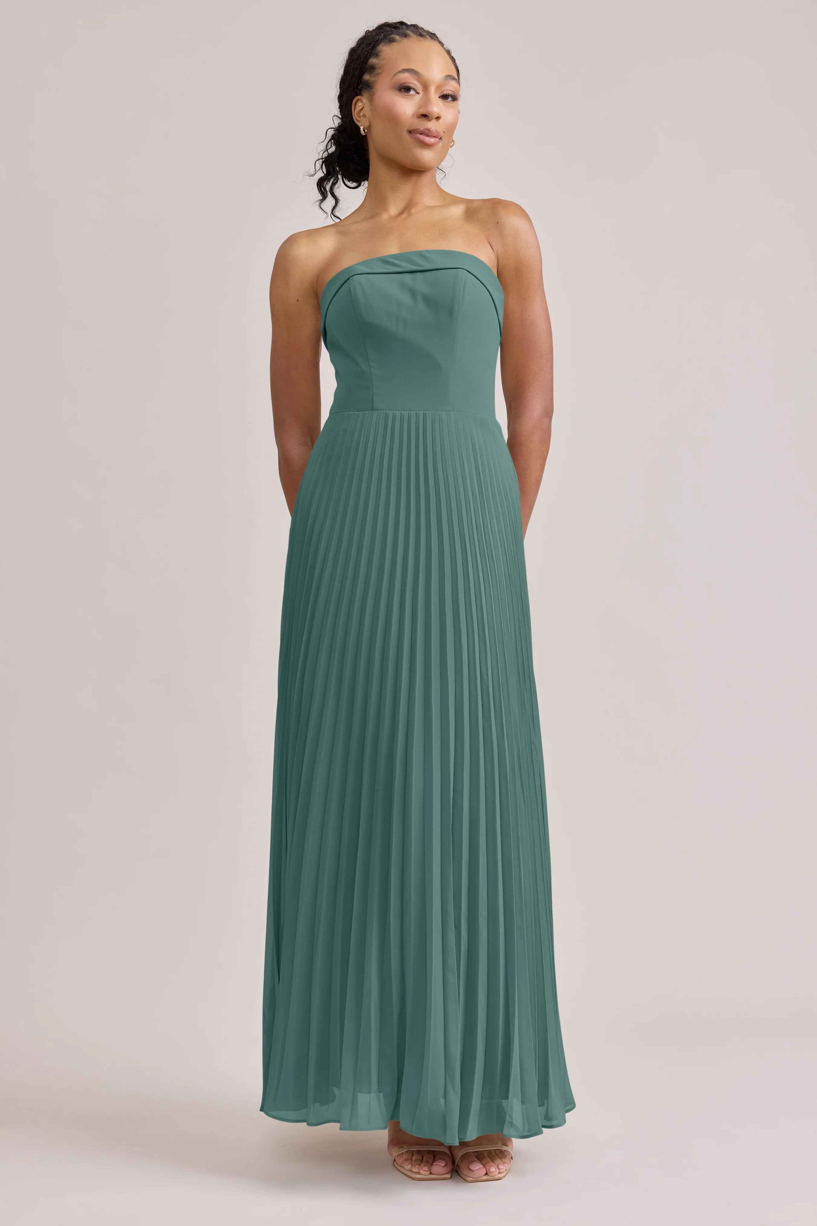 Saylor Chiffon Pleated Dress | Made To Order - Image 35