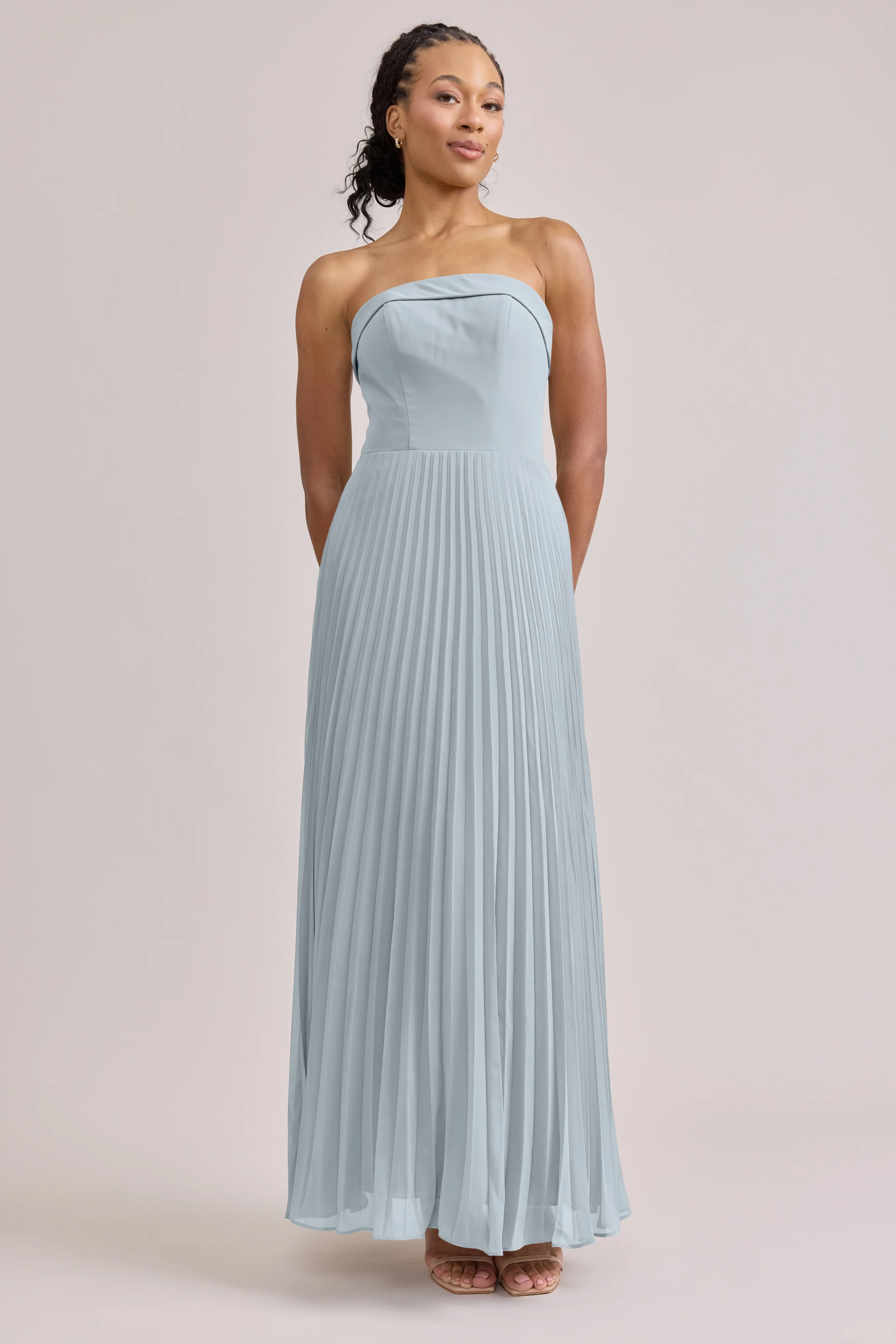 Saylor Chiffon Pleated Dress | Made To Order - Image 41