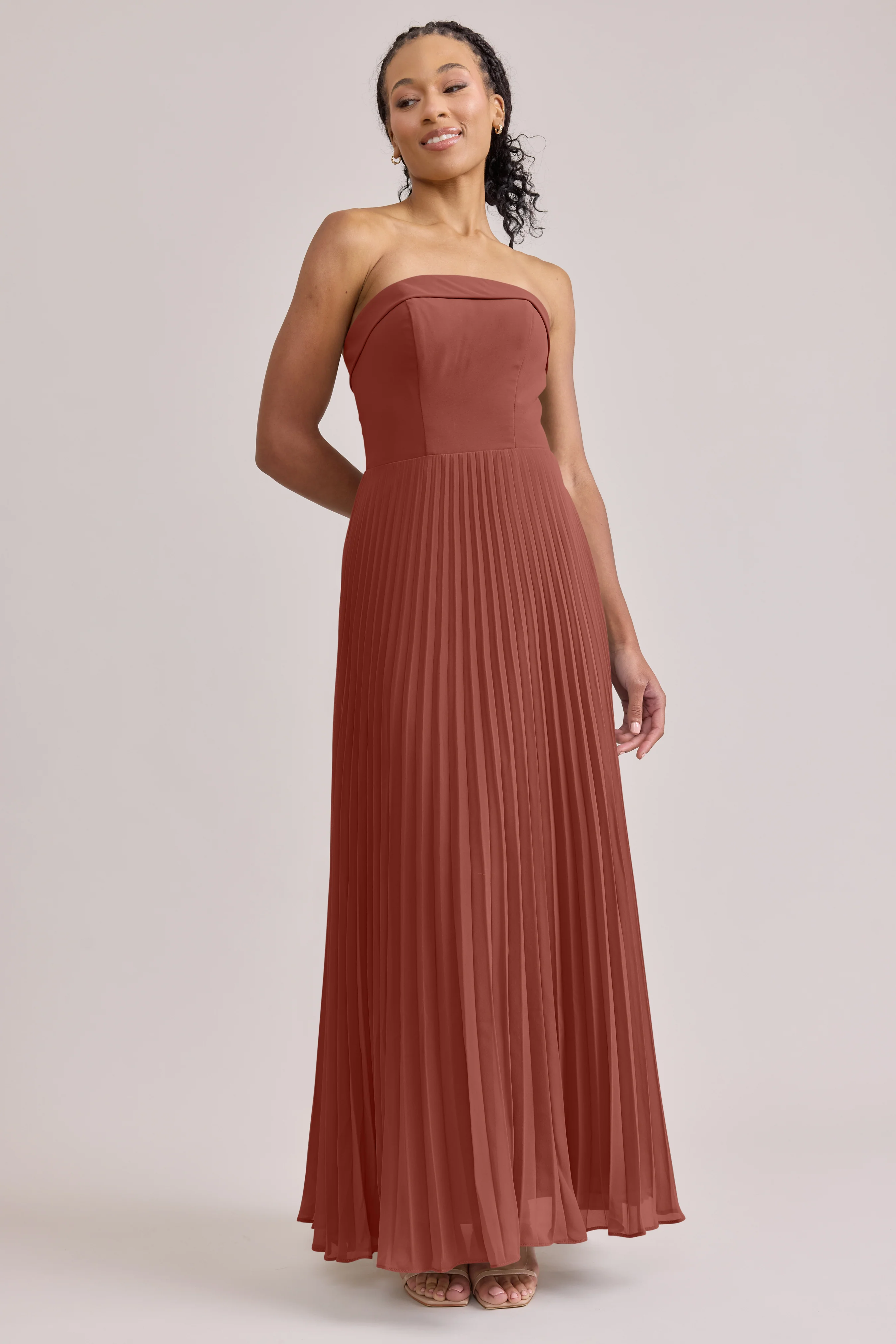 Saylor Chiffon Pleated Dress | Made To Order - Image 50