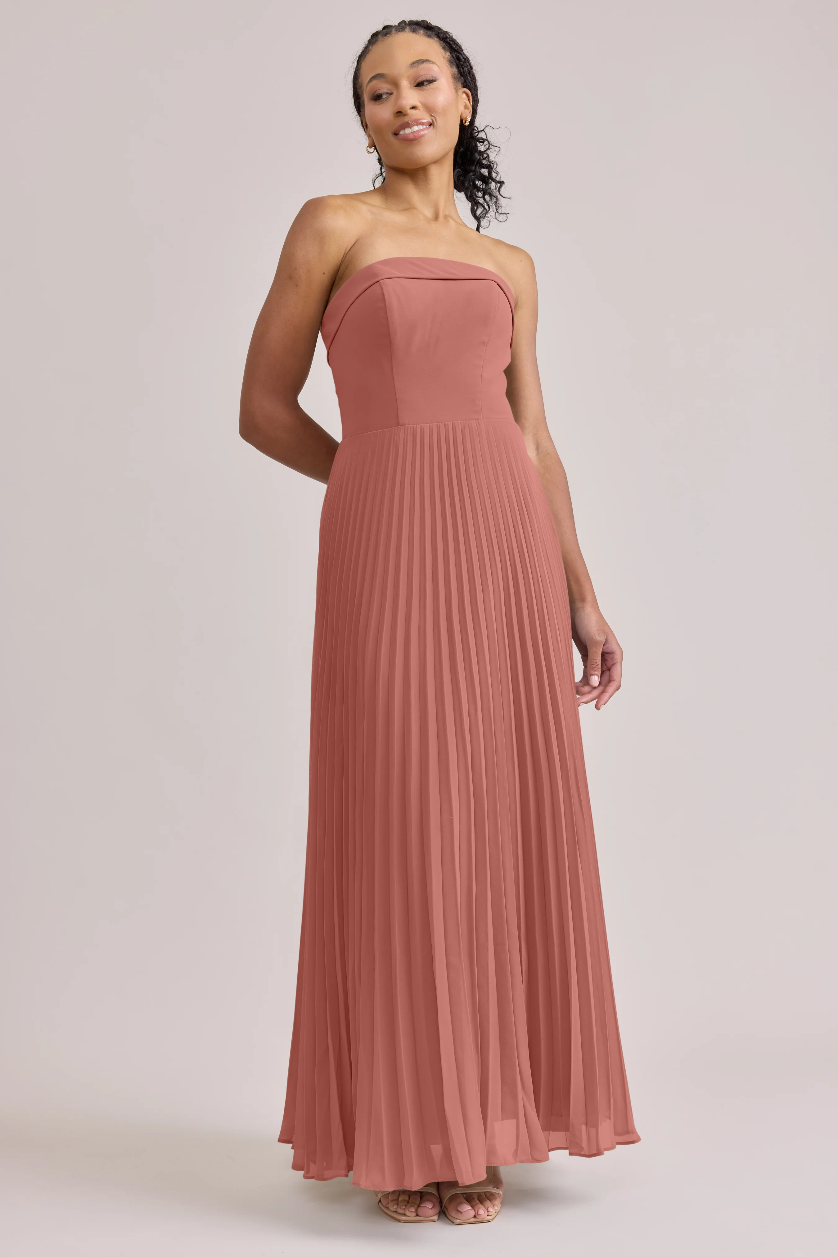 Saylor Chiffon Pleated Dress | Made To Order - Image 53