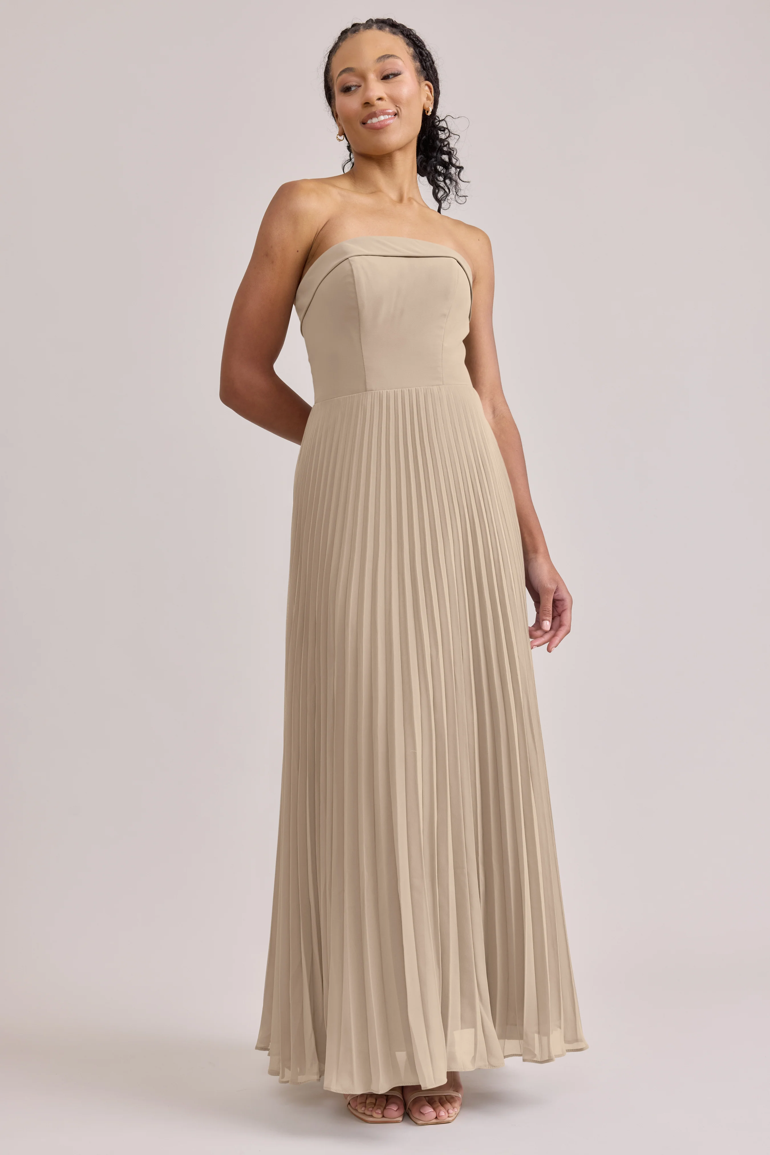 Saylor Chiffon Pleated Dress | Made To Order - Image 59