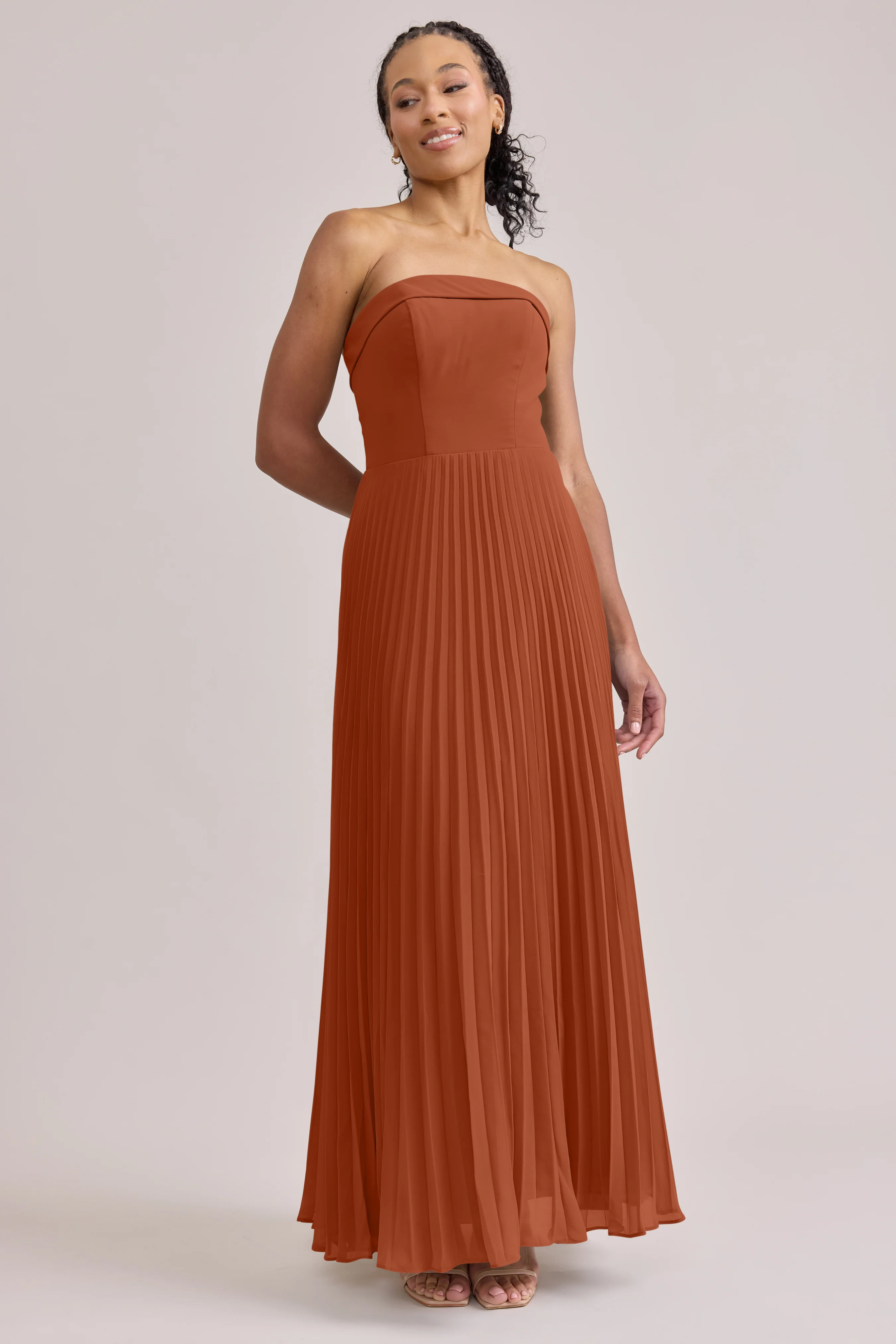 Saylor Chiffon Pleated Dress | Made To Order - Image 77