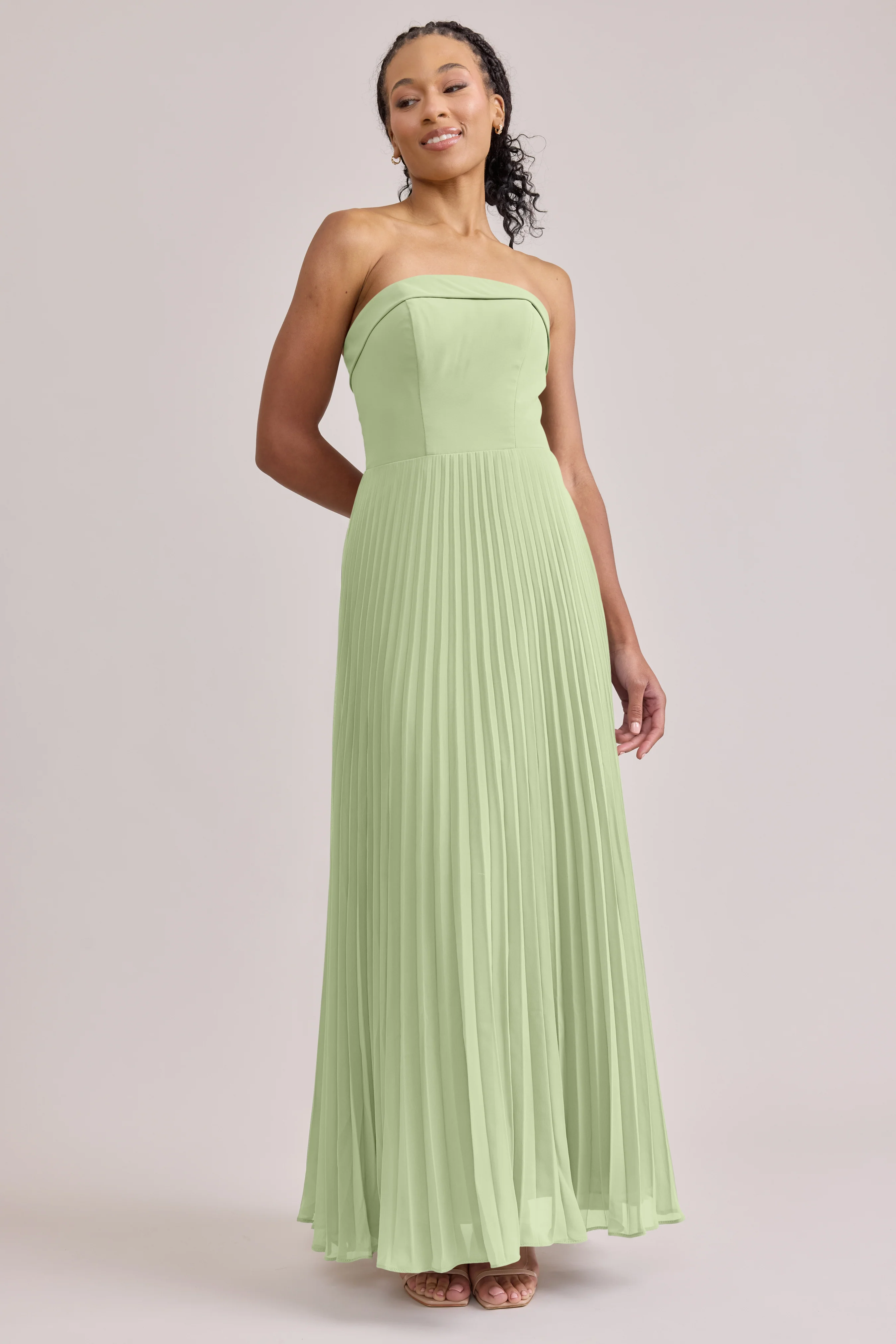 Saylor Chiffon Pleated Dress | Made To Order - Image 84