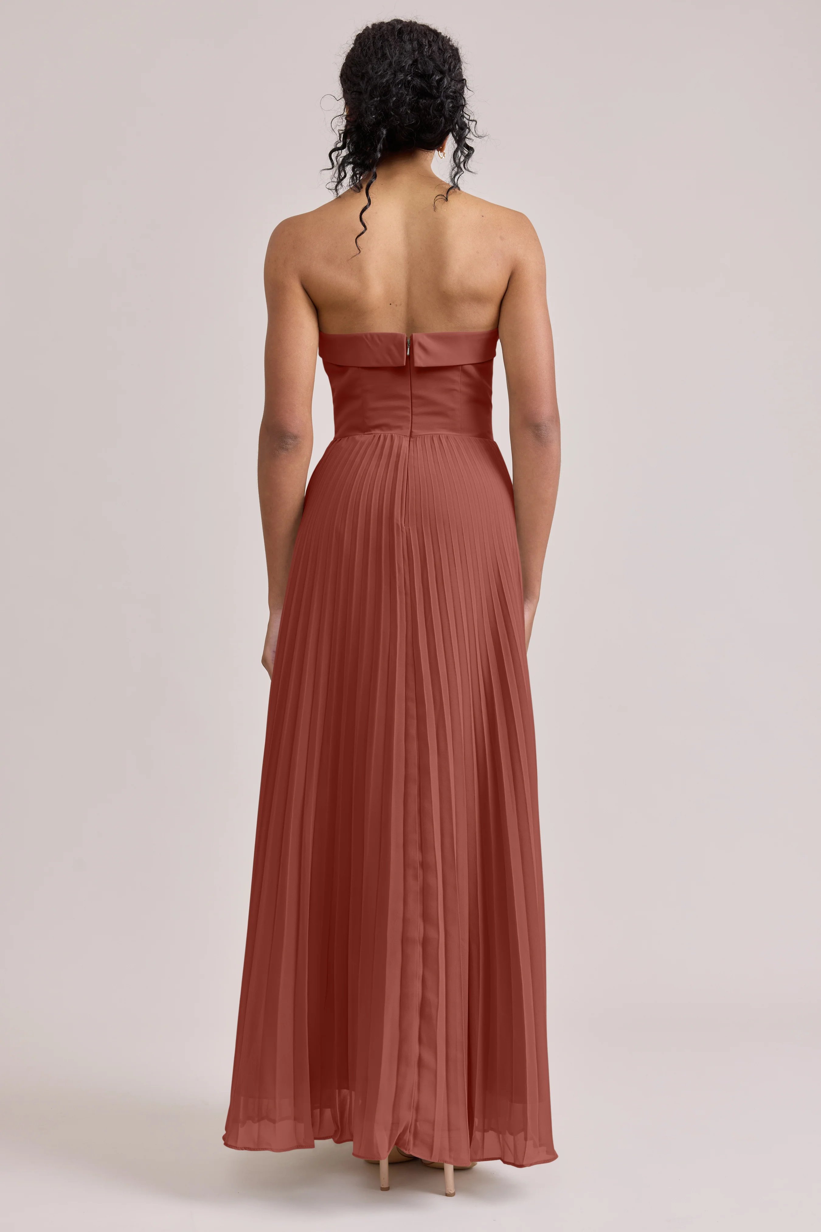 Saylor Chiffon Pleated Dress | Made To Order - Image 90