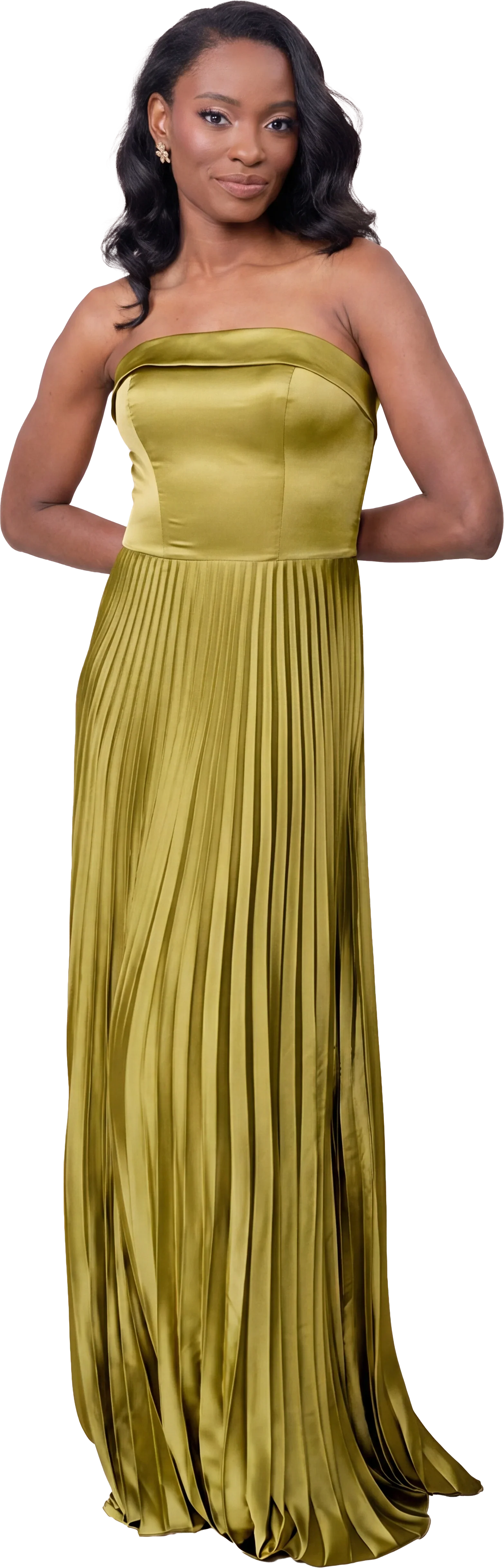 Saylor Satin Pleated Dress | Made To Order - Image 112