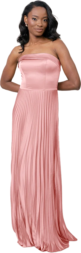 Saylor Satin Pleated Dress | Made To Order - Image 59