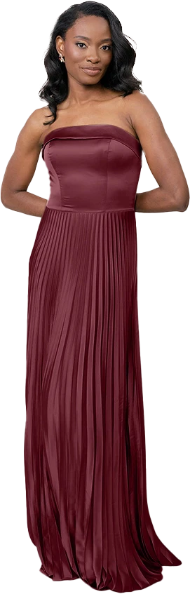 Saylor Satin Pleated Dress | Made To Order - Image 60