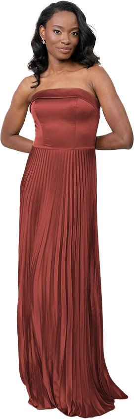Saylor Satin Pleated Dress | Made To Order - Image 61
