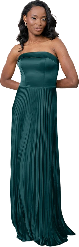Saylor Satin Pleated Dress | Made To Order - Image 62