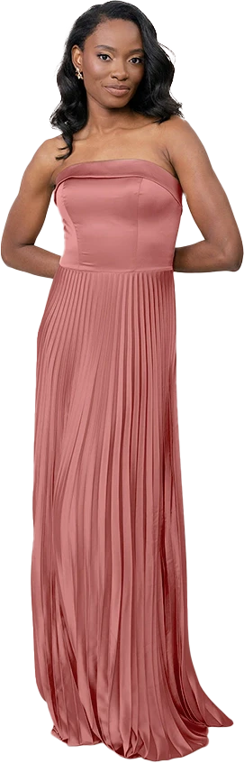 Saylor Satin Pleated Dress | Made To Order - Image 65