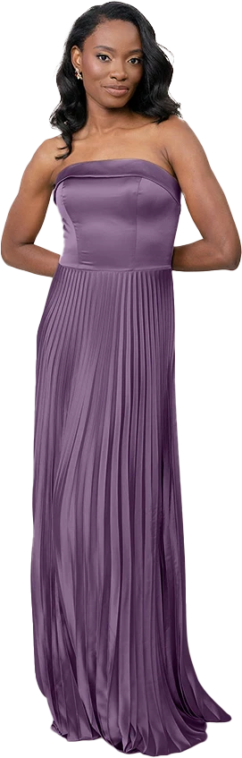 Saylor Satin Pleated Dress | Made To Order - Image 66