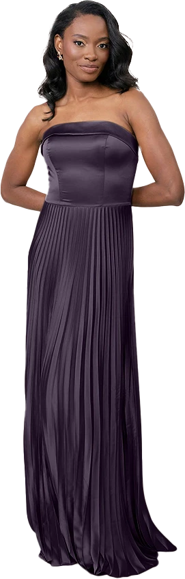 Saylor Satin Pleated Dress | Made To Order - Image 67
