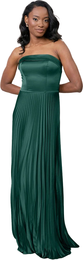 Saylor Satin Pleated Dress | Made To Order - Image 68