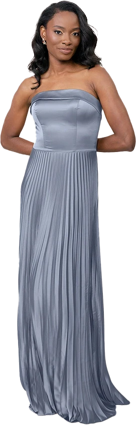 Saylor Satin Pleated Dress | Made To Order - Image 70