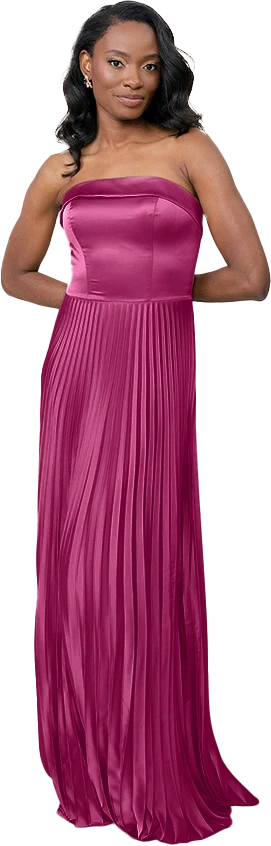 Saylor Satin Pleated Dress | Made To Order - Image 71