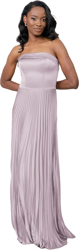 Saylor Satin Pleated Dress | Made To Order - Image 76