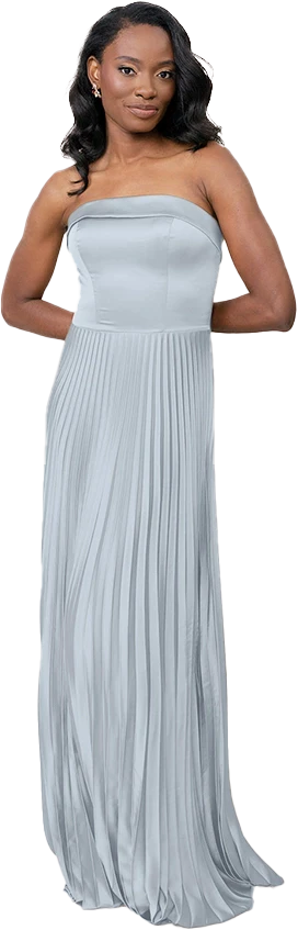 Saylor Satin Pleated Dress | Made To Order - Image 91