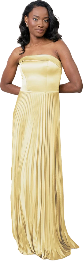 Saylor Satin Pleated Dress | Made To Order - Image 97
