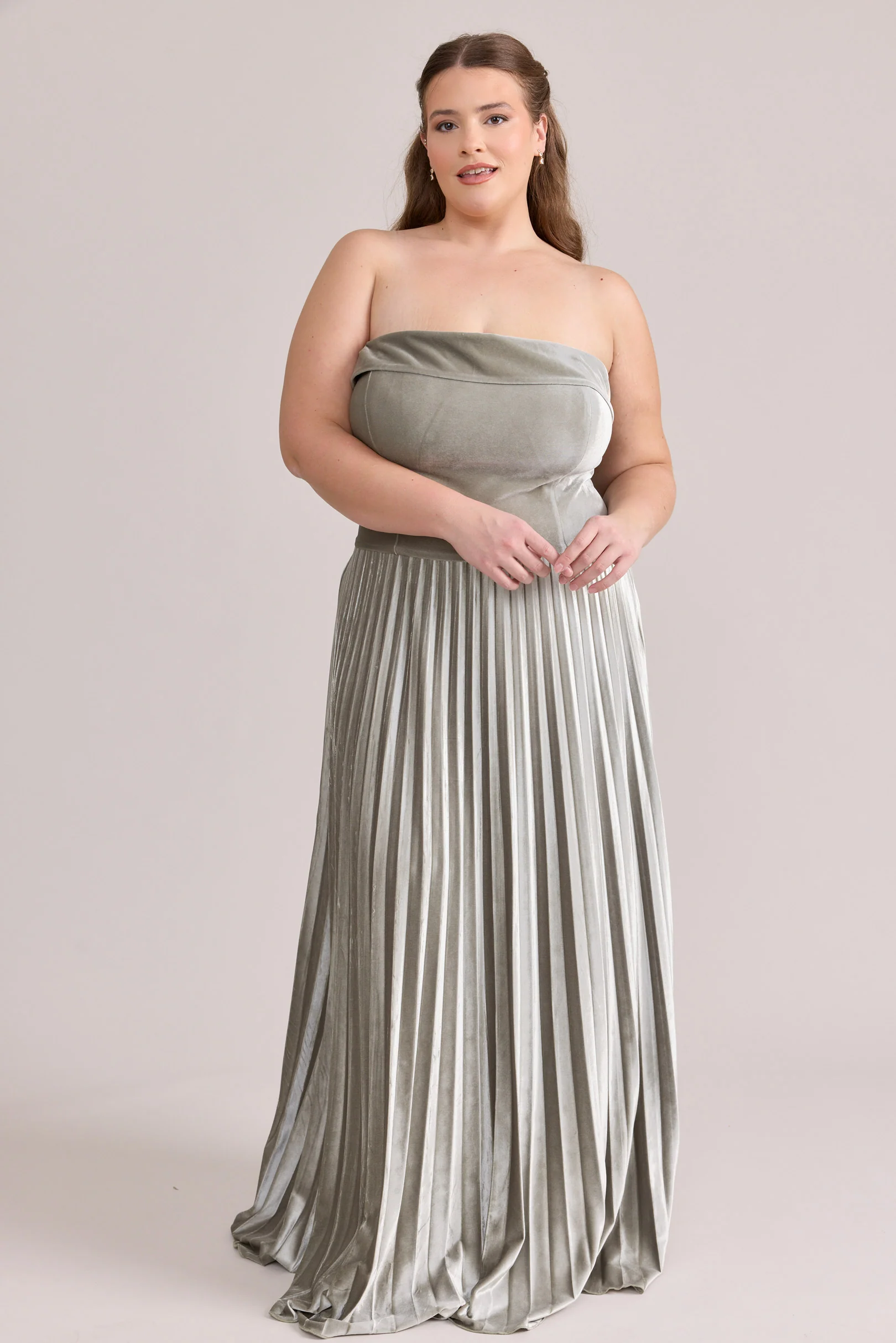 Saylor Velvet Pleated Dress | Made To Order - Image 11