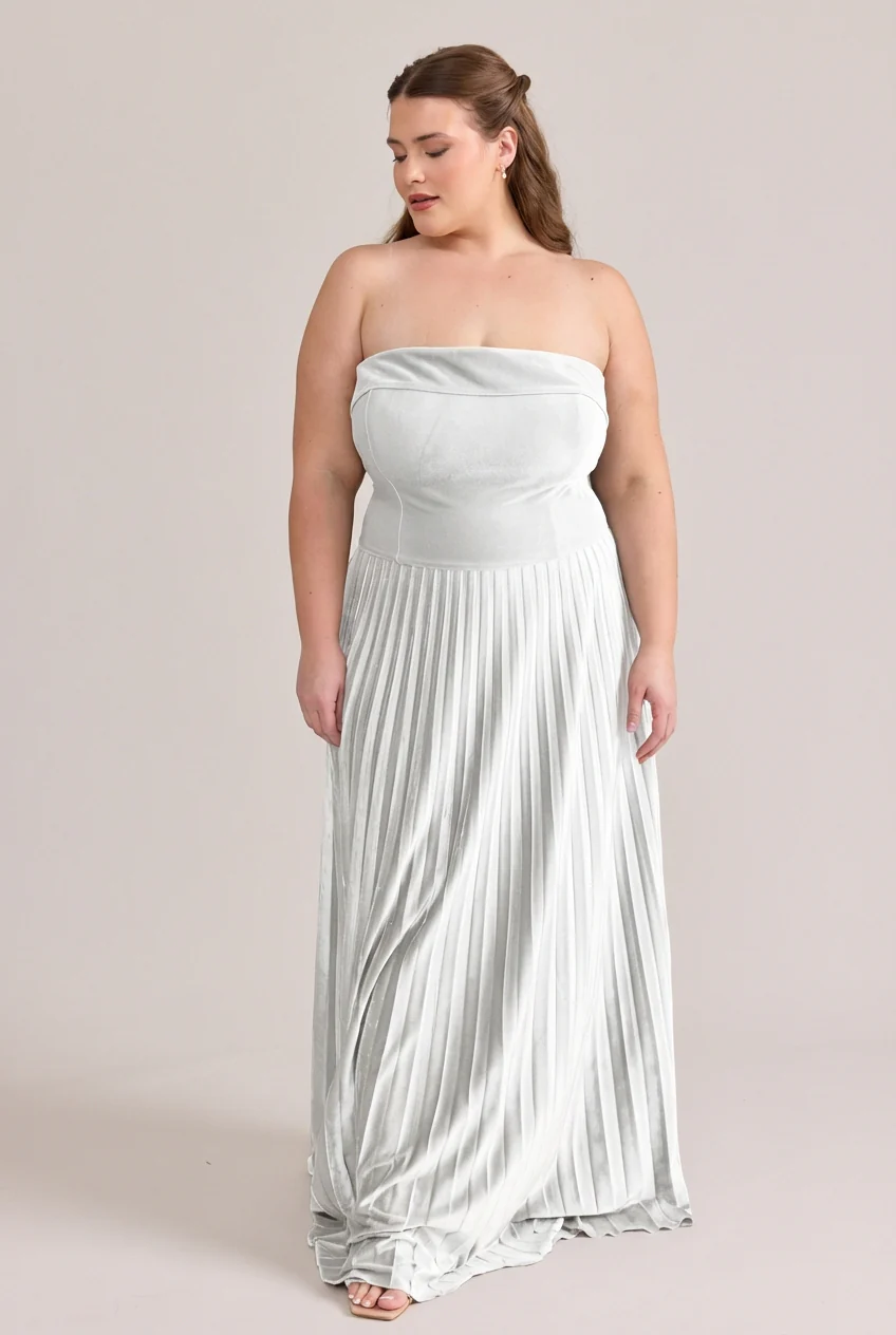 Saylor Velvet Pleated Dress | Made To Order - Image 14
