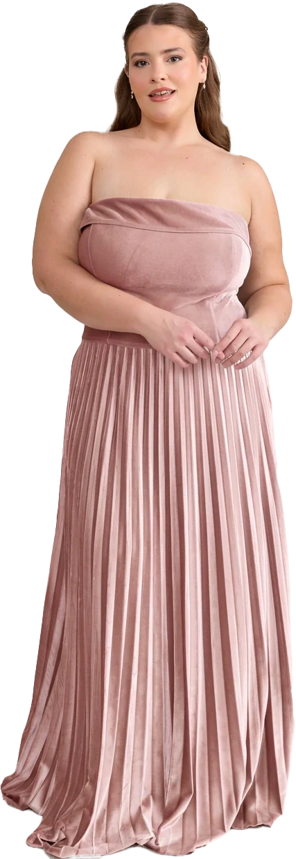 Saylor Velvet Pleated Dress | Made To Order - Image 15