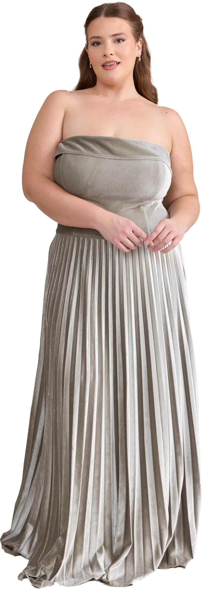 Saylor Velvet Pleated Dress | Made To Order - Image 18