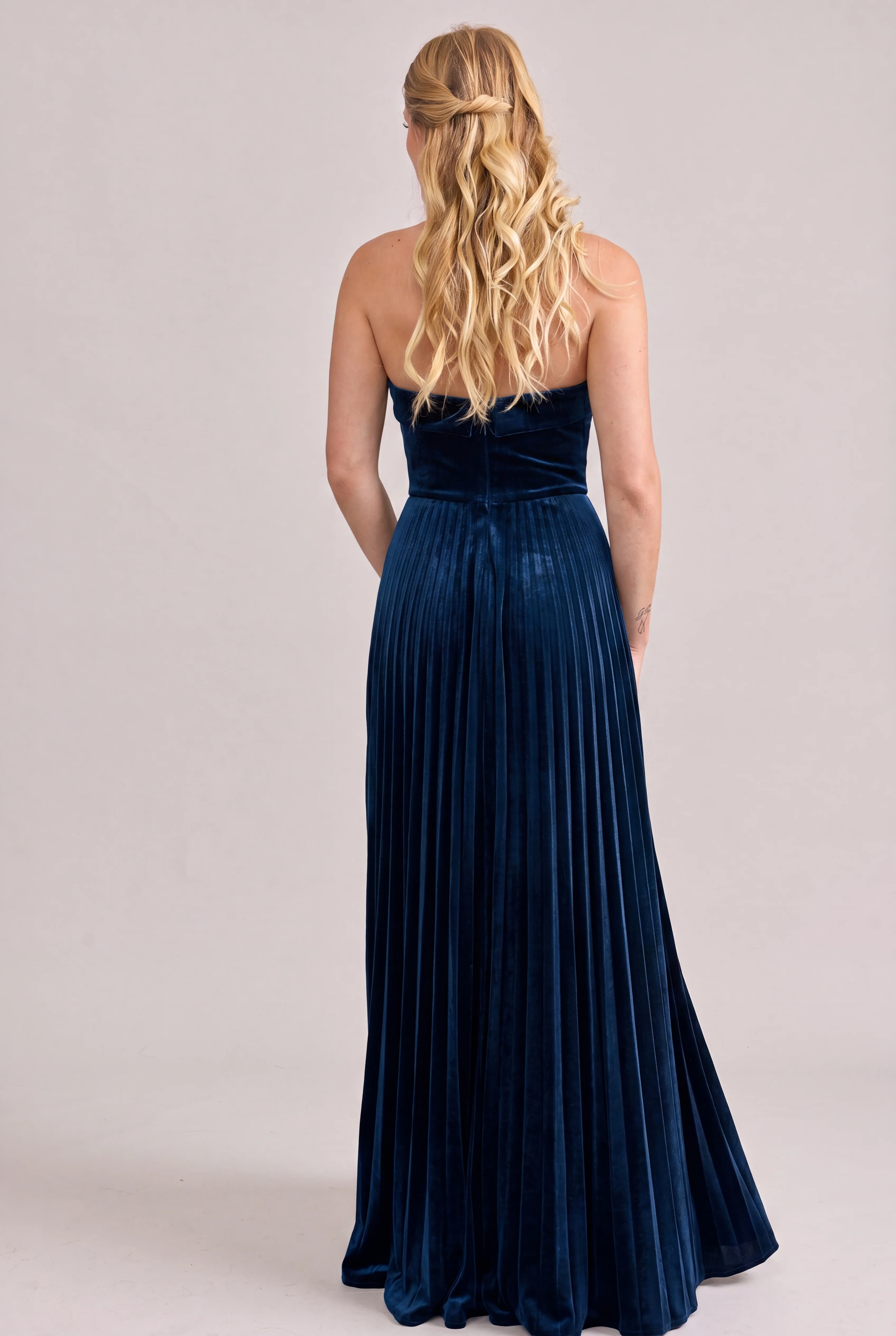 Saylor Velvet Pleated Dress | Made To Order - Image 34