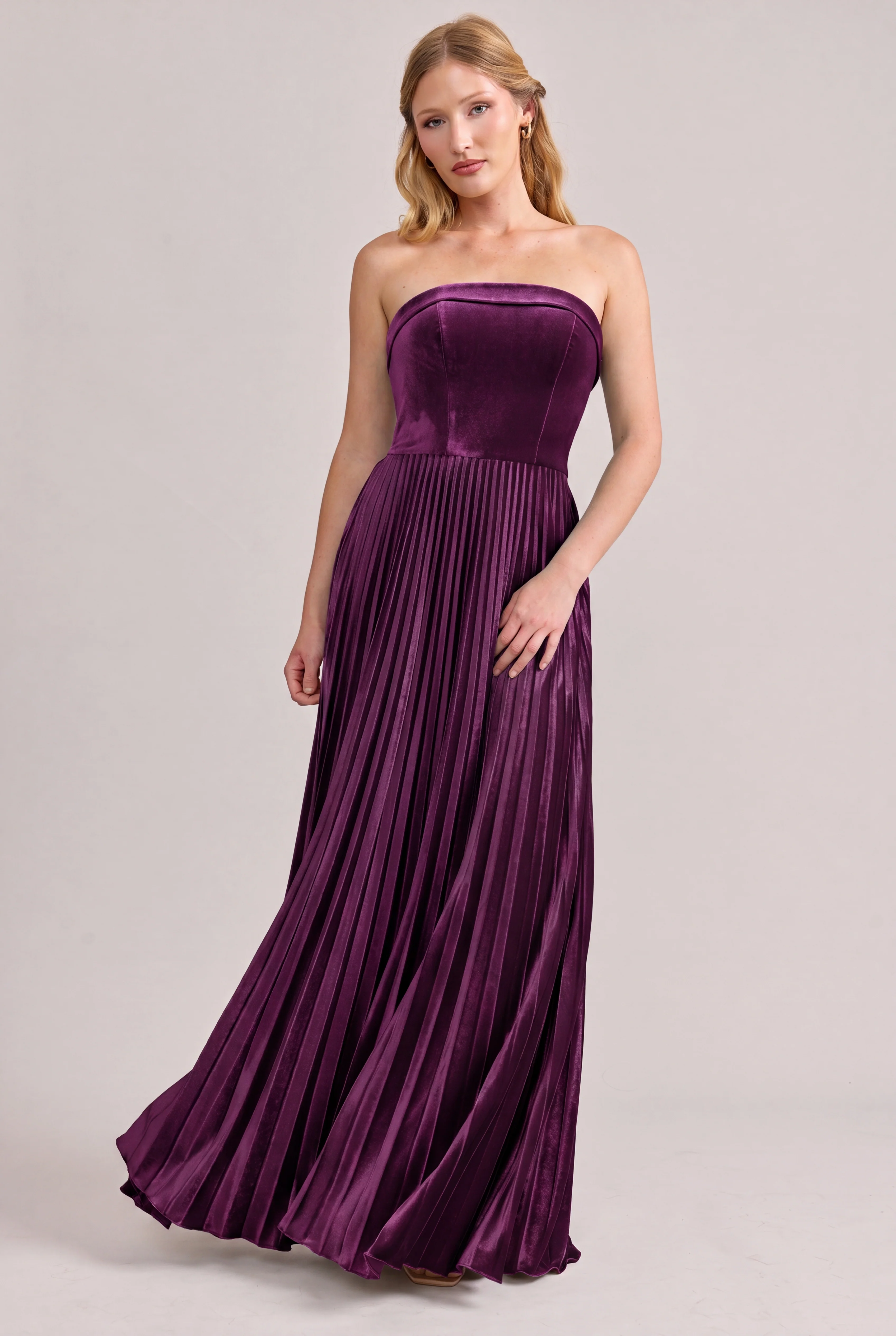 Saylor Velvet Pleated Dress | Made To Order - Image 35